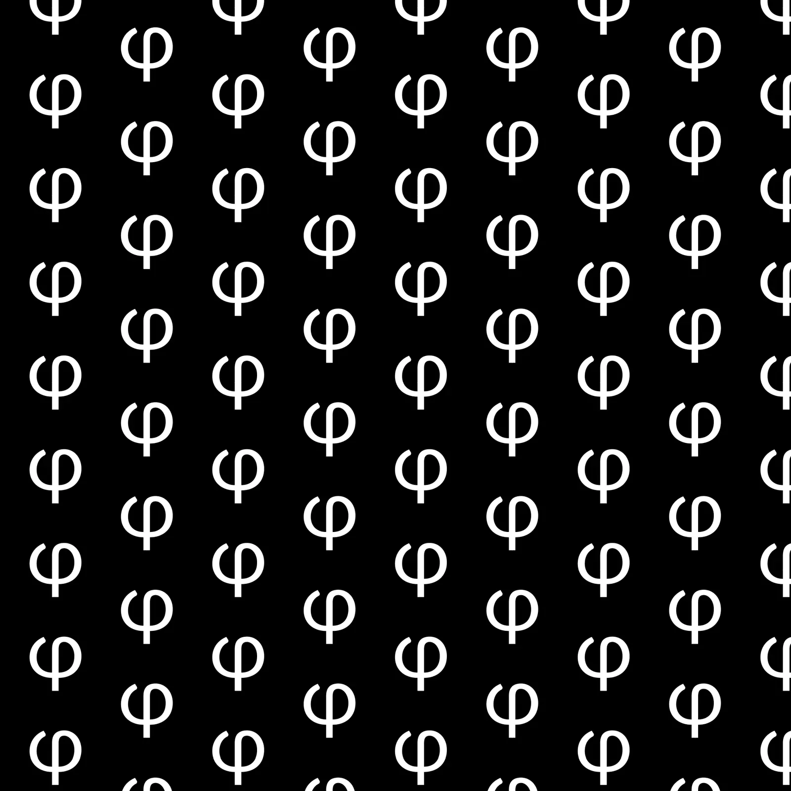 Pattern con simbolo phi Sophie — versione scura